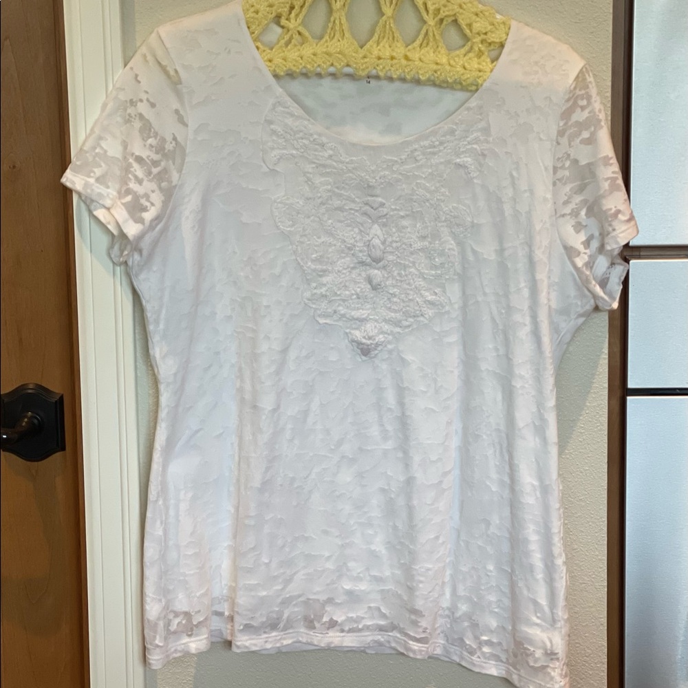 Coldwater Creek Textured Tee